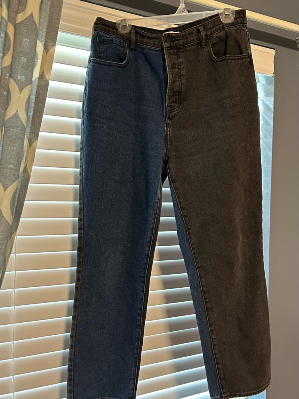 Women’s PacSun Two-Tone Denim Jeans - Black & Blue